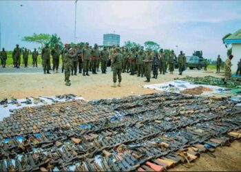 Ituri : l’armée congolaise met au jour une importante cache d’armes dans le territoire de Djugu