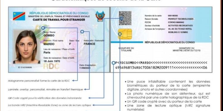 Kinshasa serre la vis : une carte de résidence biométrique désormais obligatoire pour les étrangers