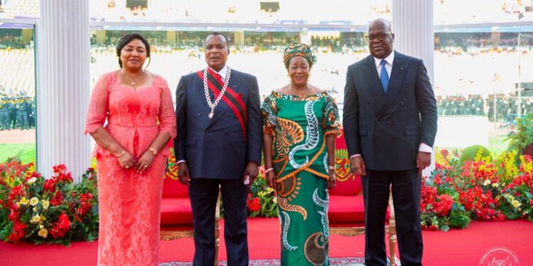 Tshisekedi au stade de Brazzaville : ovationné d’un côté du fleuve, Kagame hué de l’autre
