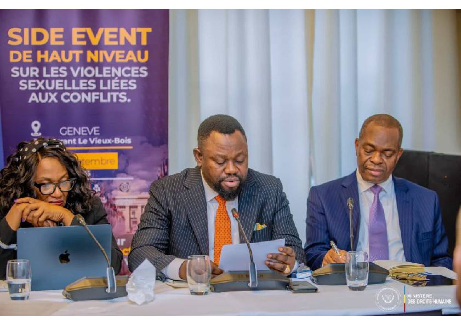 PSVI : de pays victime à force d’action, Samuel Mbemba Kabuya porte la voix de la RDC à Genève